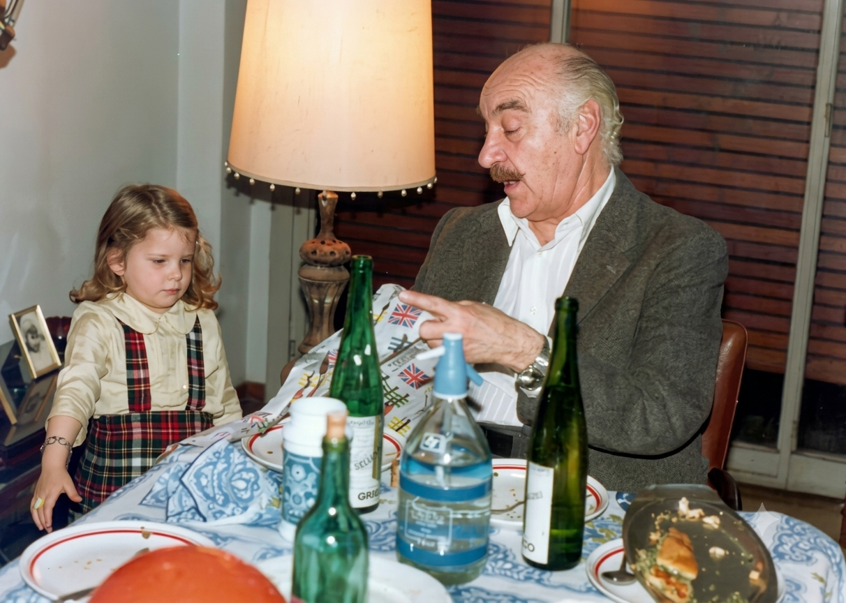 Pedro with members of the family.